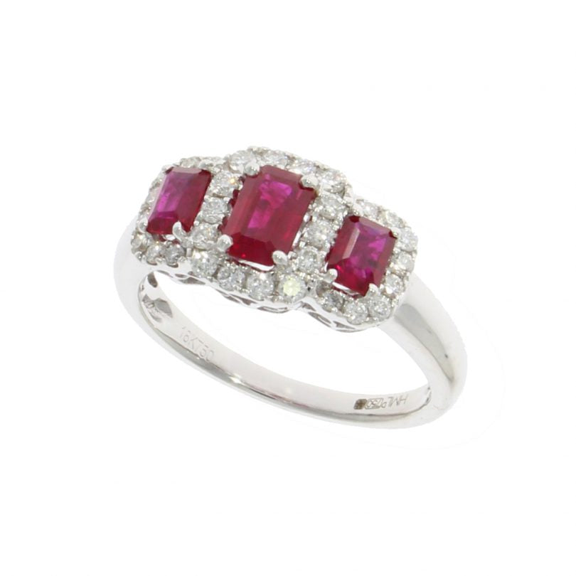 18ct Gold Ruby & Diamond Ring 223104