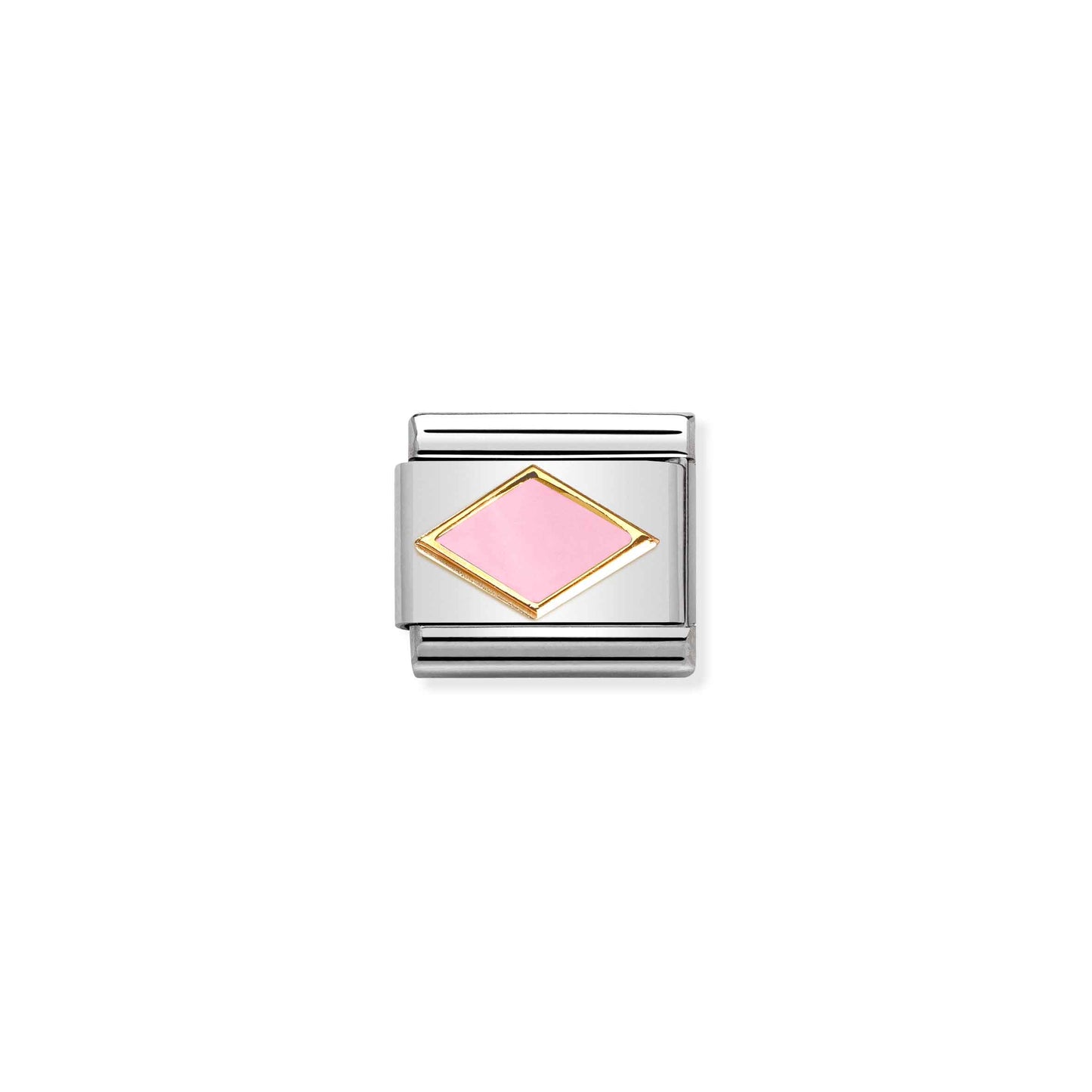 NOMINATION Gold Pink Rhombus 030285-49
