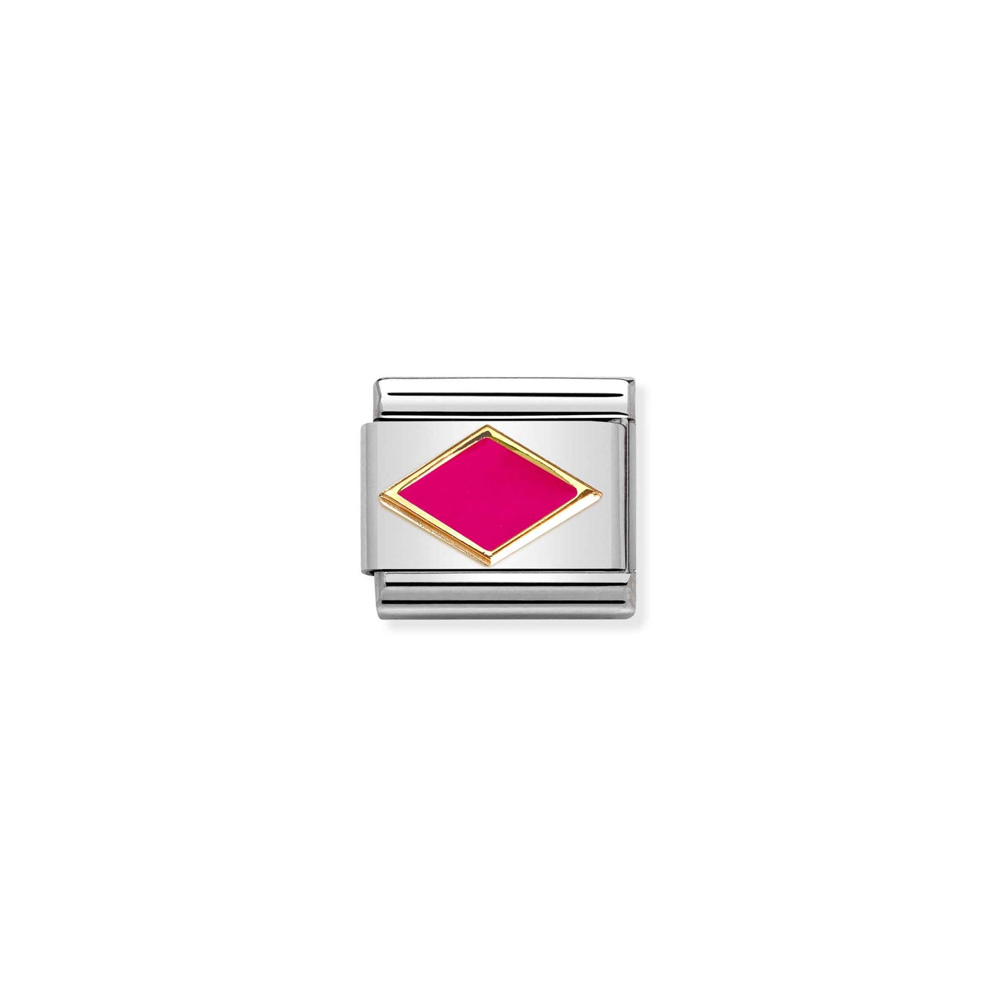 NOMINATION Gold Fuchsia Rhombus 030285-52