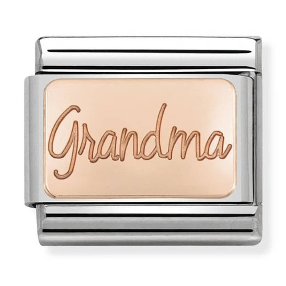 NOMINATION Rose Gold Grandma Charm 430101-36