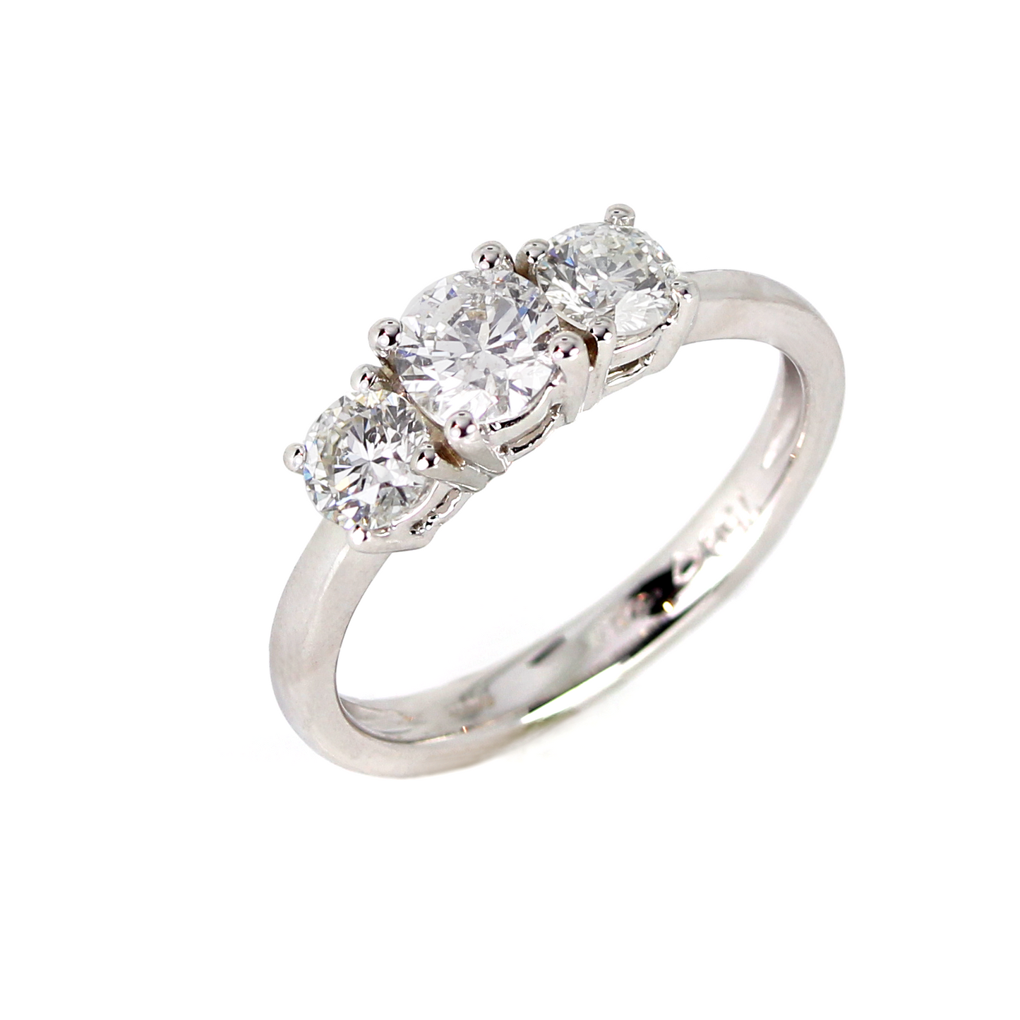 18ct White Gold Trilogy Diamond Ring 1.00ct - NDR2003W1