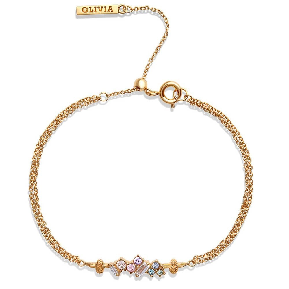 Olivia Burton Rainbow Bee Chain Bracelet OBJAMB80