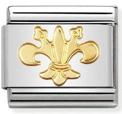 NOMINATION Gold Lily Charm 030110-10