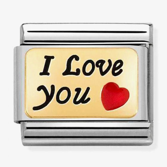 NOMINATION 18k I Love You Charm 030284-55