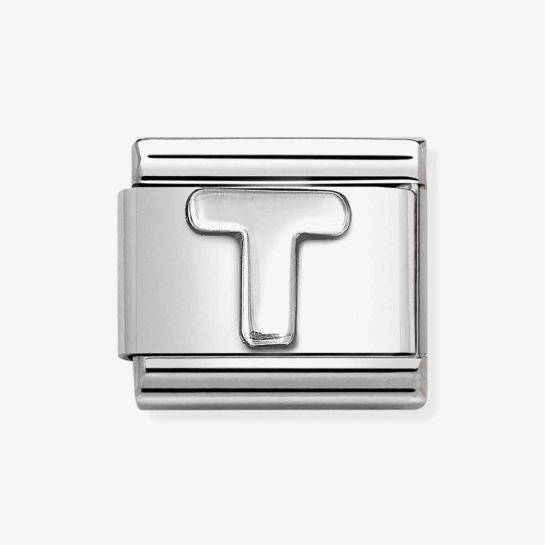 NOMINATION Composable Classic Link, Letter T Silver 330113/20
