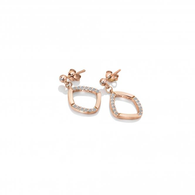 Hot Diamonds Behold Rose Drop Earrings DE647