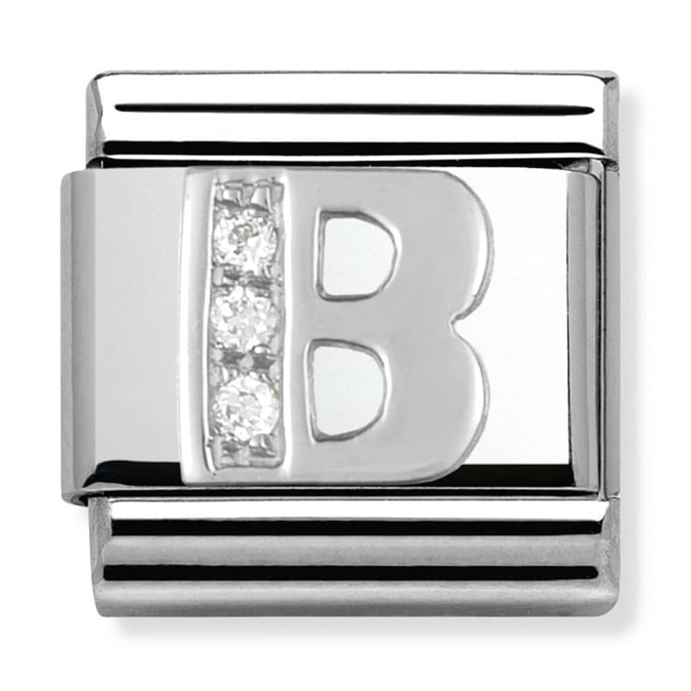 NOMINATION CZ Letter B Charm 330301-02