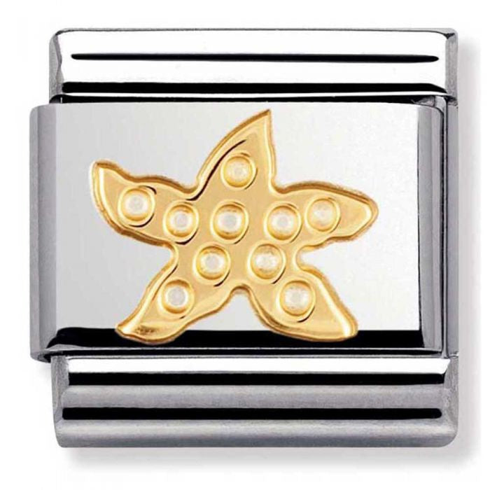 NOMINATION Gold Starfish Charm 030113-11