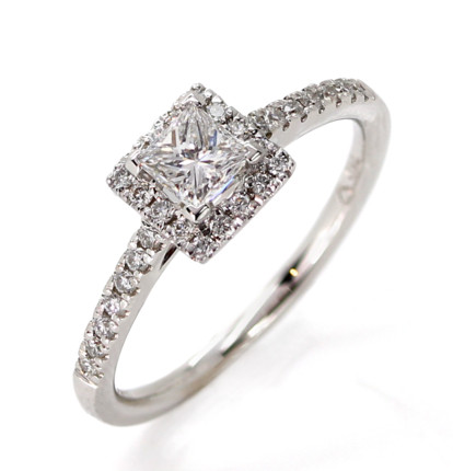 18ct Gold Diamond Cluster Ring 0.38ct