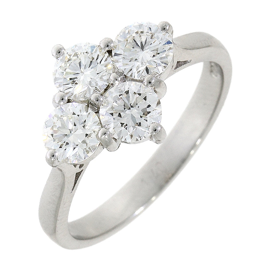 Platinum Four Stone Diamond Ring 1.40ct
