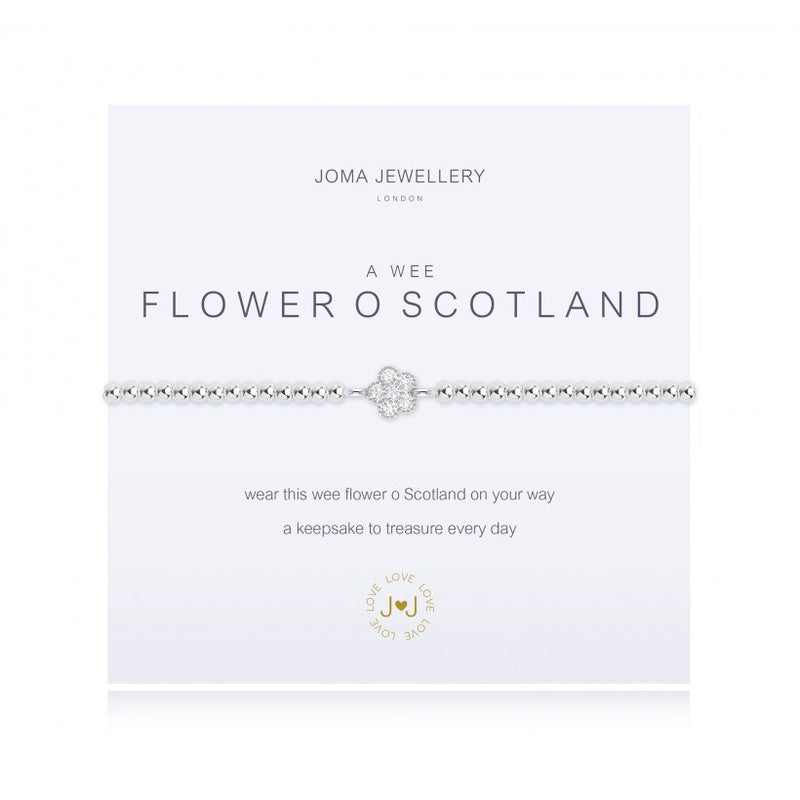 Joma Jewellery A Wee Flower O Scotland Bracelet 1502