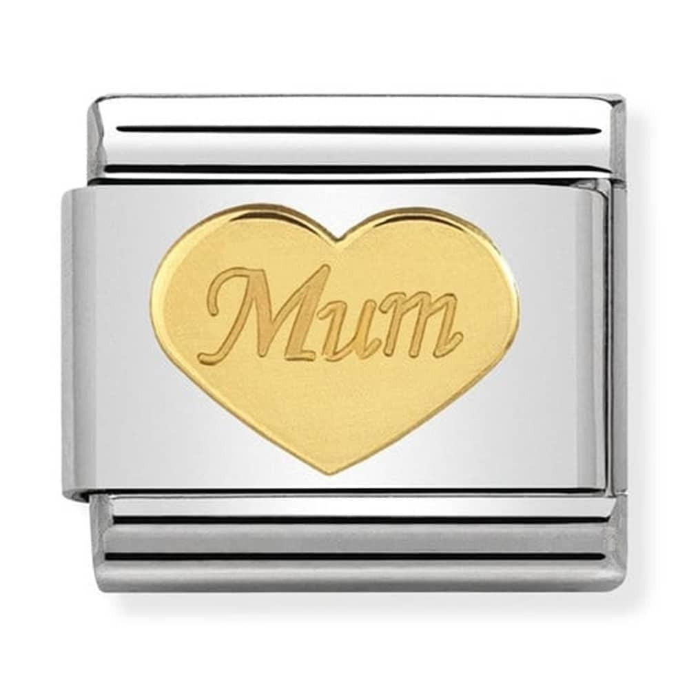 NOMINATION Gold Mum Heart Charm 030162-38
