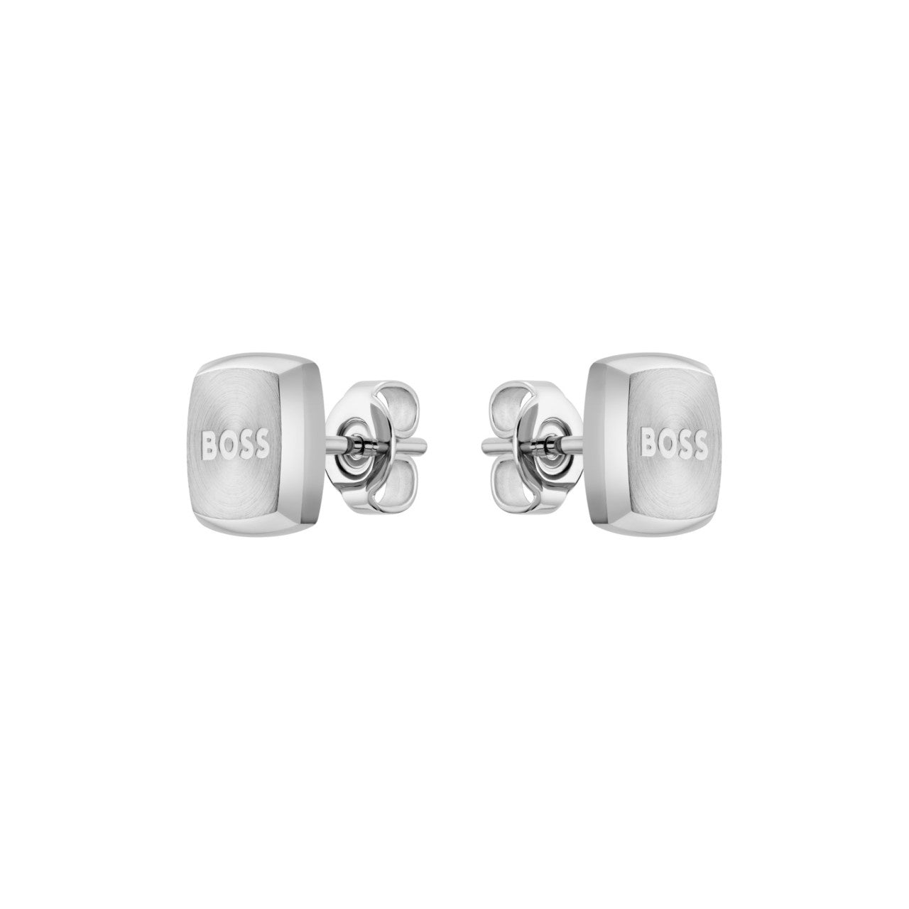 Boss Gents BOSS Yann Stainless Steel Square Earrings 1580473