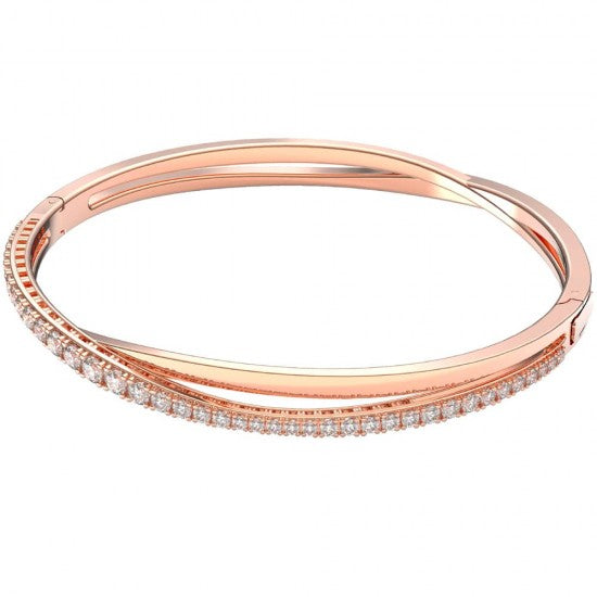 Swarovski Twist bracelet White Rose gold-tone plated 5620552