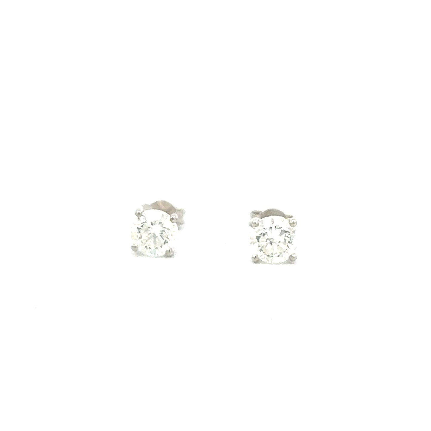 18ct White Gold Diamond Stud Earrings 3.03ct
