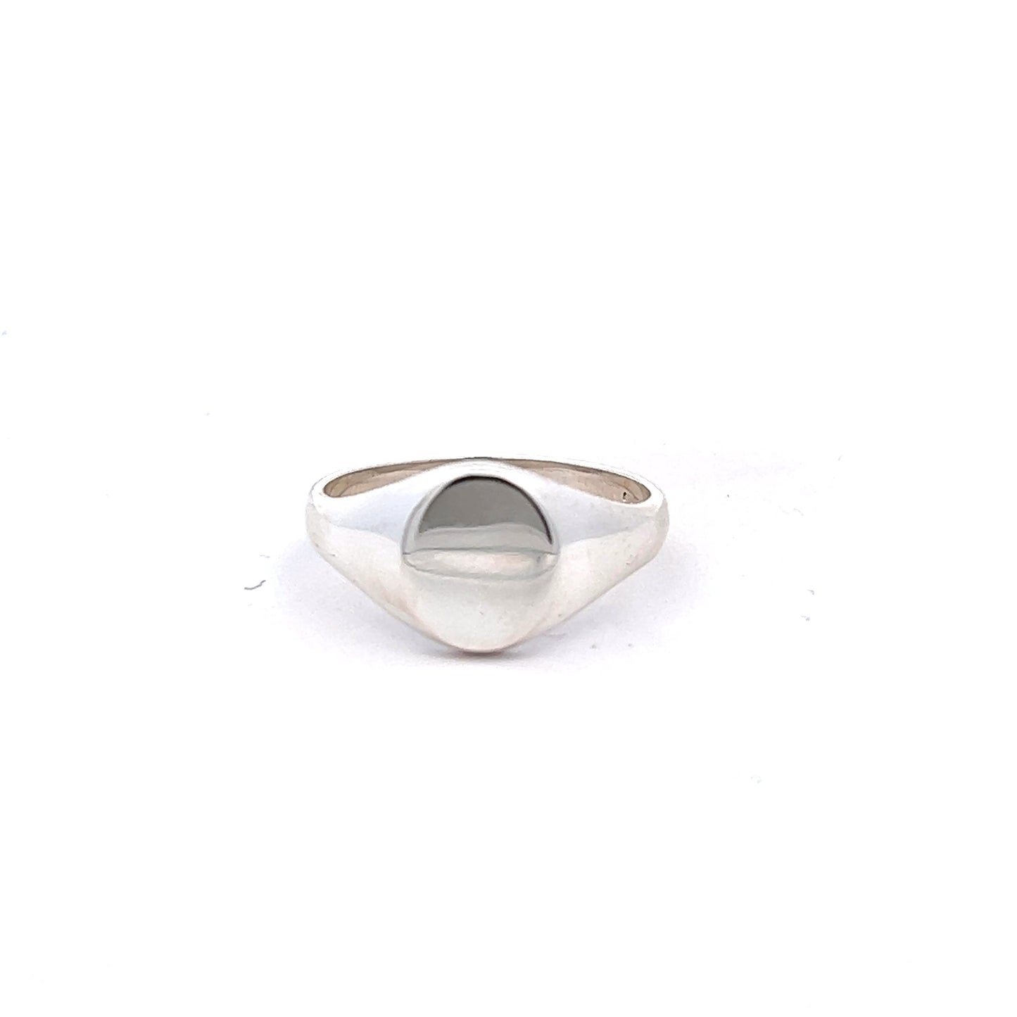 Sterling Silver Oval Signet Ring 11mm x 9mm