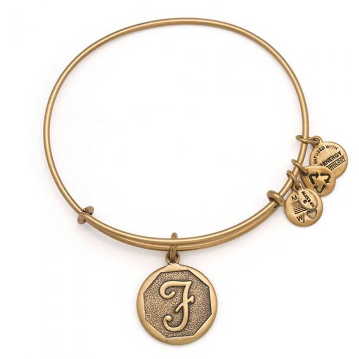 ALEX AND ANI Initial 'F' Charm Bangle A13EB14FG