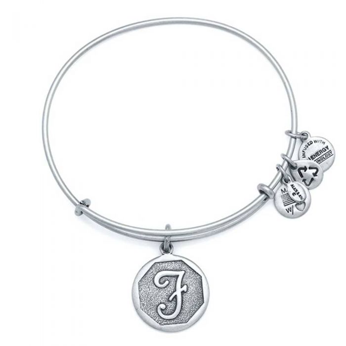 Alex and Ani Initial F Charm Bangle A13EB14FS