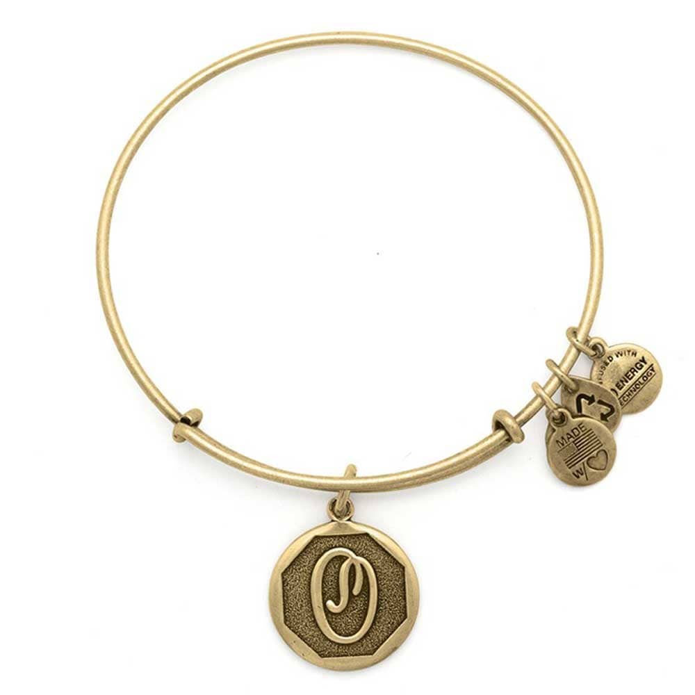 Alex and Ani Initial O Charm Bangle A13EB14O