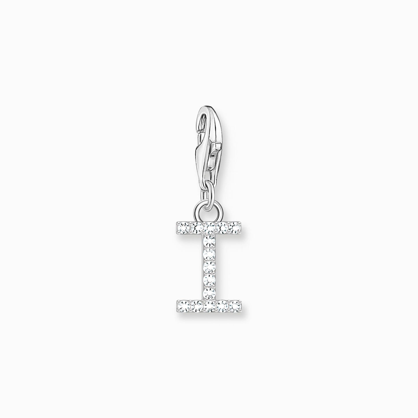 Thomas Sabo Charm pendant letter I with white stones silver 1948-051-14