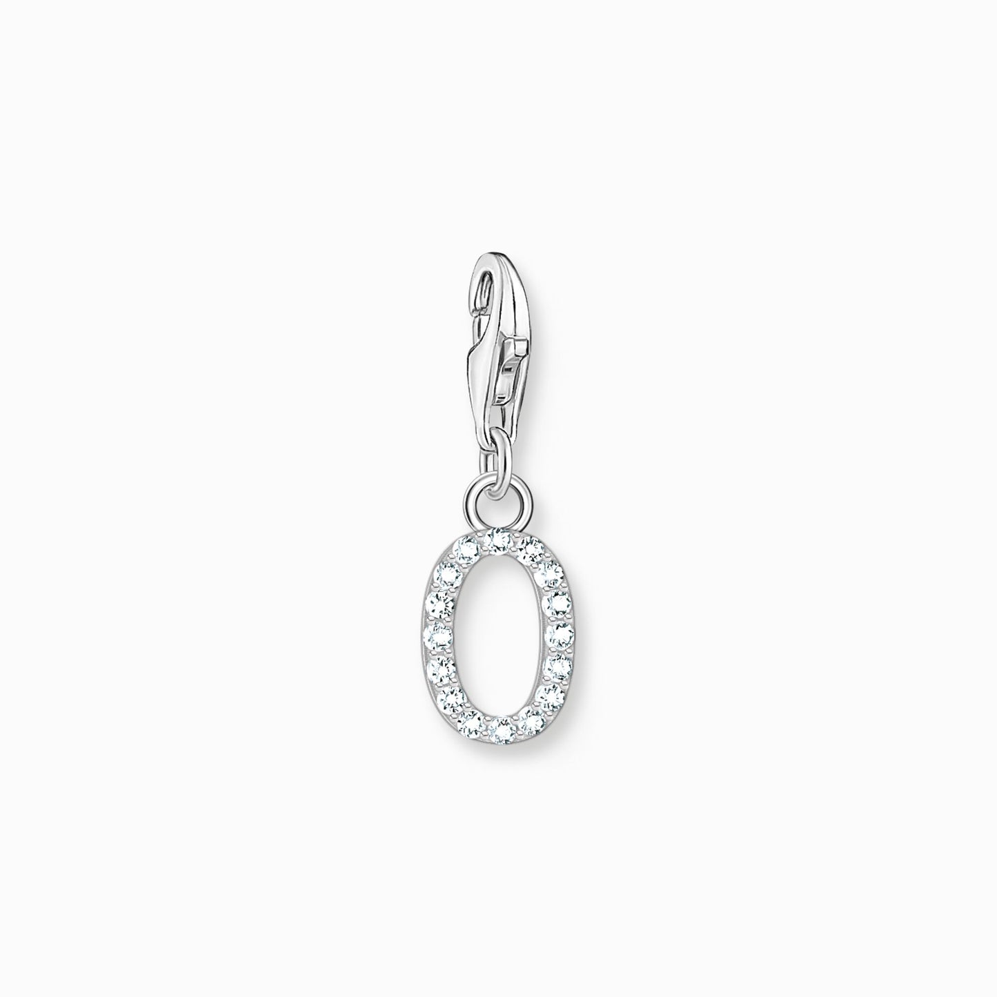 Thomas Sabo Charm Pendant letter O with white stones Silver 1952-051-14