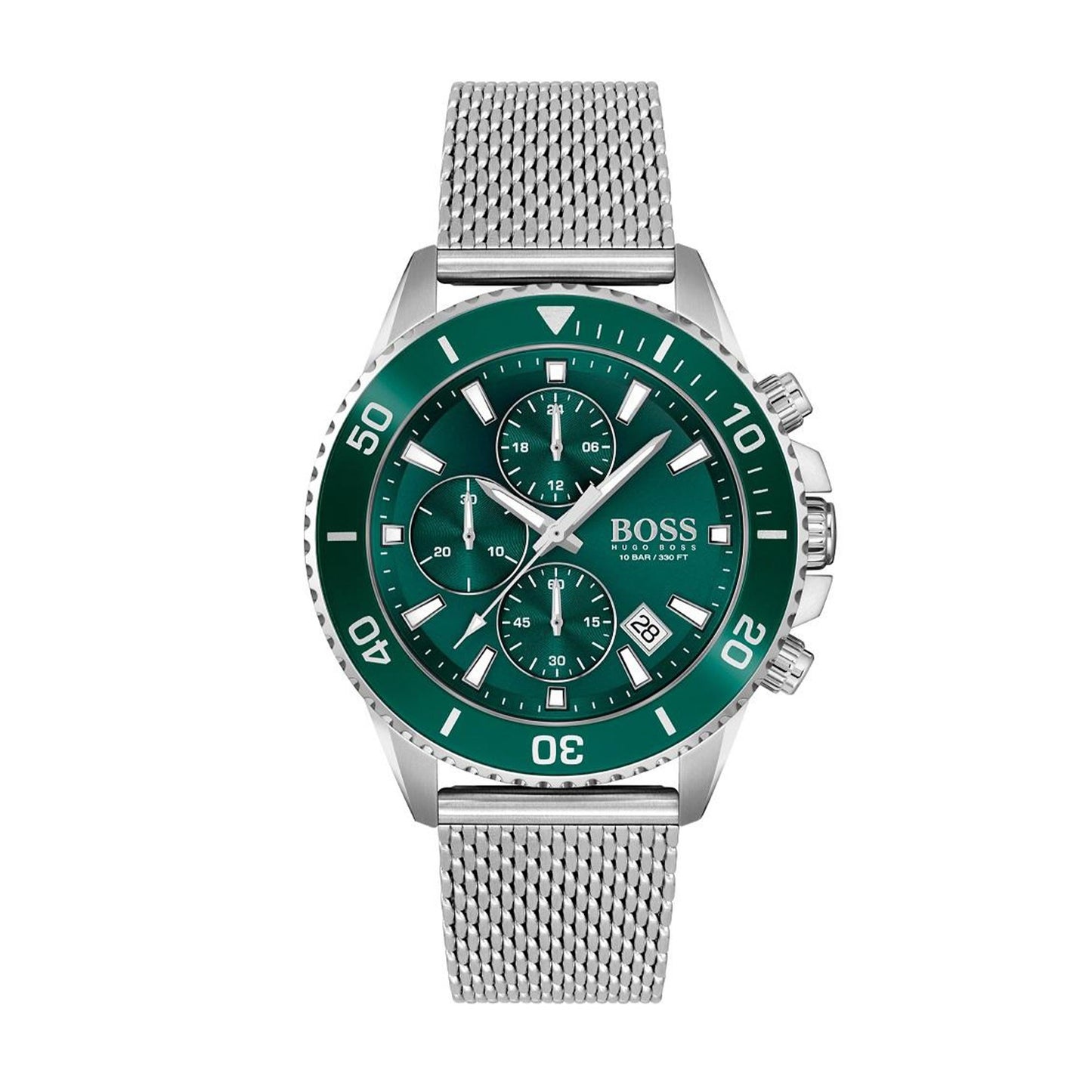 BOSS Admiral Athleisure Green Dial Mens Watch 1513905