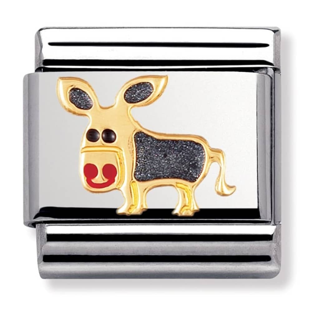 NOMINATION Gold Donkey Charm 030212-03
