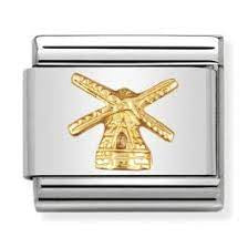 NOMINATION Gold Windmill Charm 030123-03
