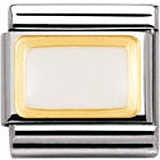 NOMINATION Enamel White Rectangle Charm 030206-18