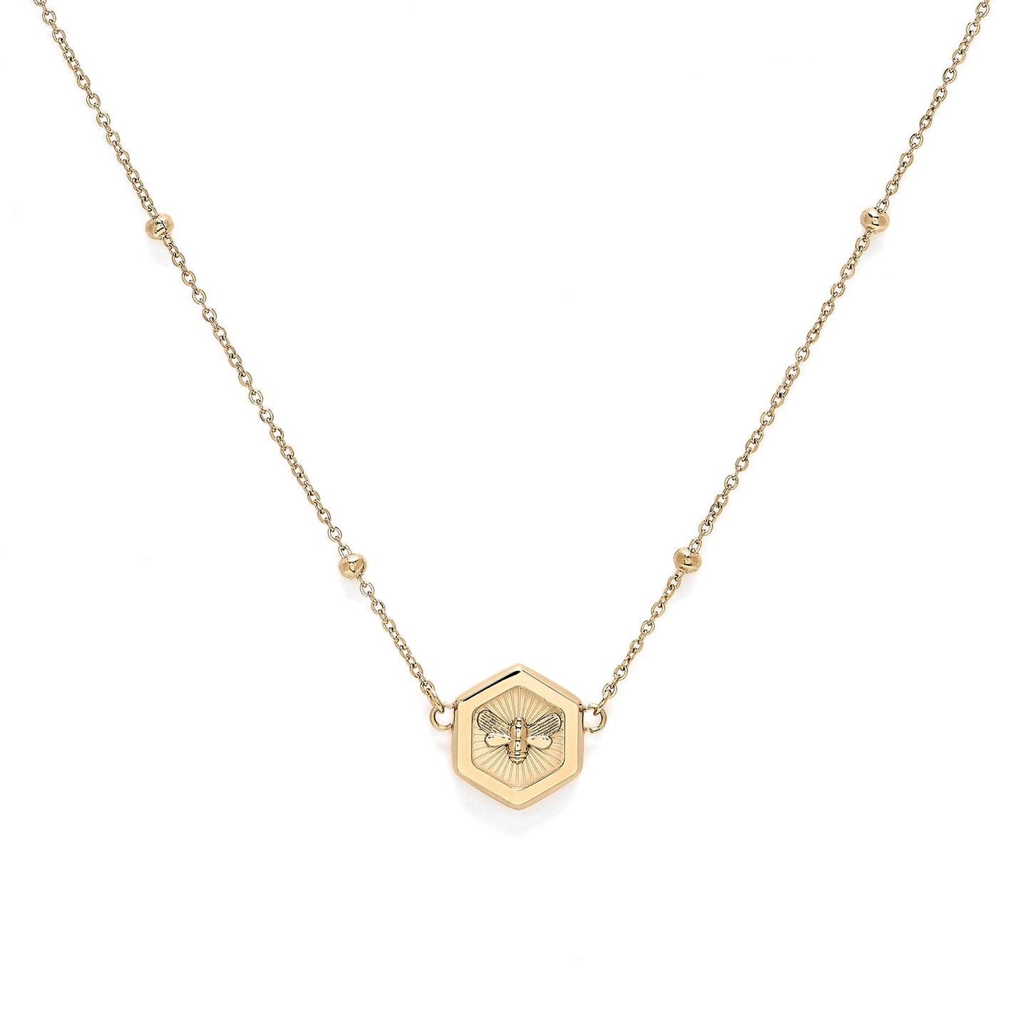 Olivia Burton Signature Minima Bee Gold Pendant Necklace 24100096