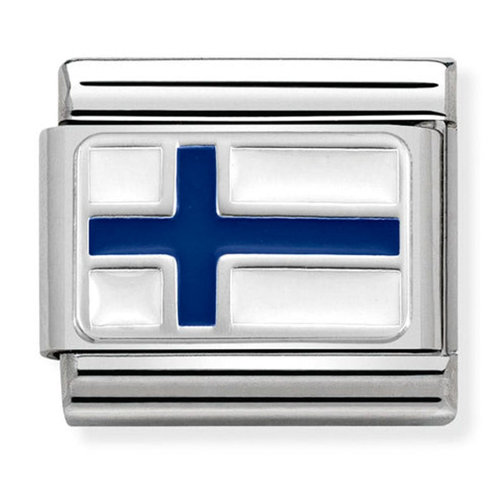 NOMINATION Finland Flag Charm 330207-10