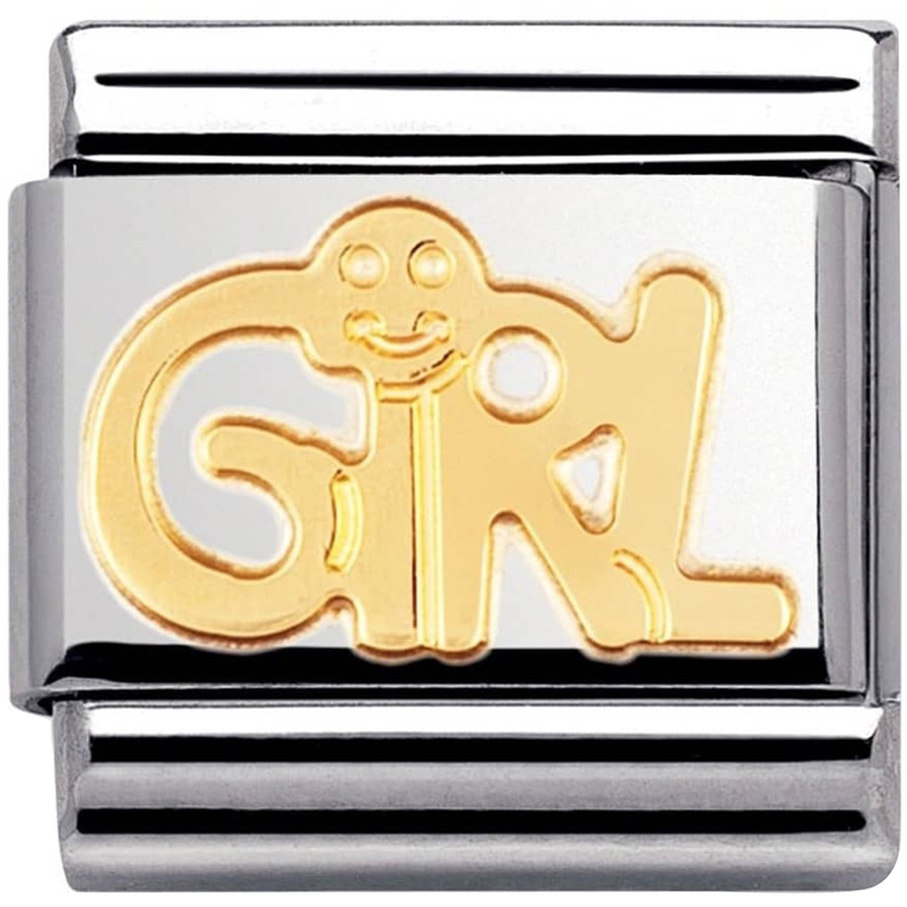 NOMINATION Ladies Composable Classic 18K Gold Girl Charm 030107/03