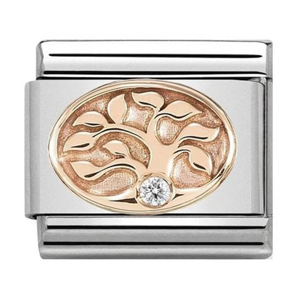 NOMINATION Rose Gold Tree of Life Charm 430305-12