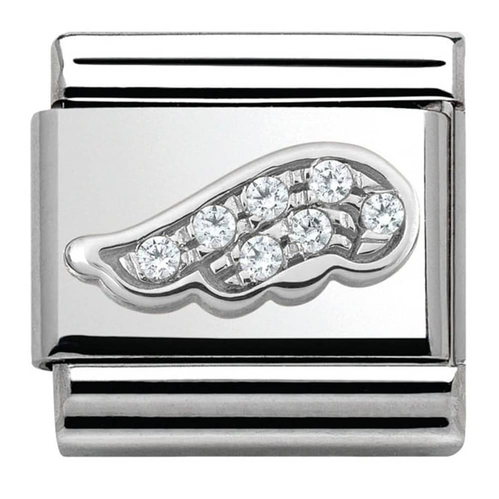 NOMINATION Enamel White Wing Charm 330304-16