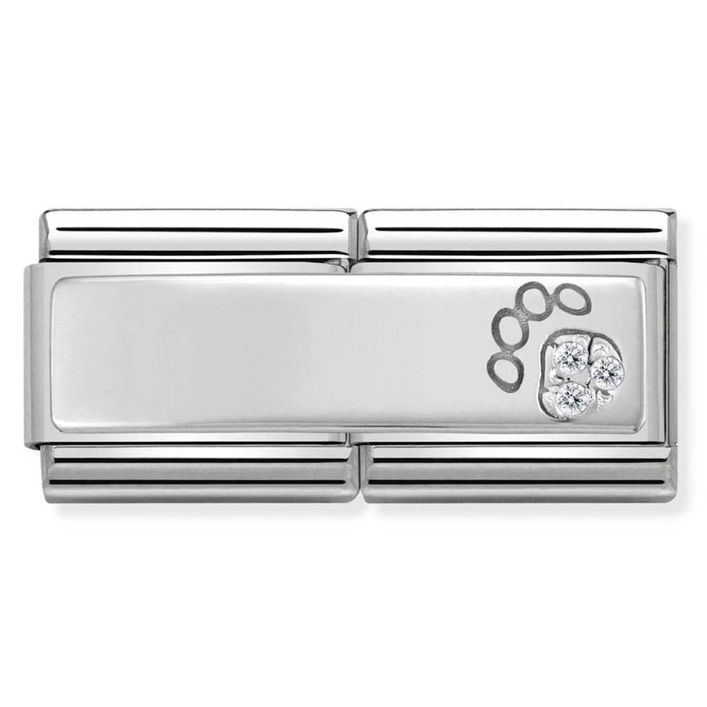NOMINATION Double Paw Print CZ Charm 330731-13