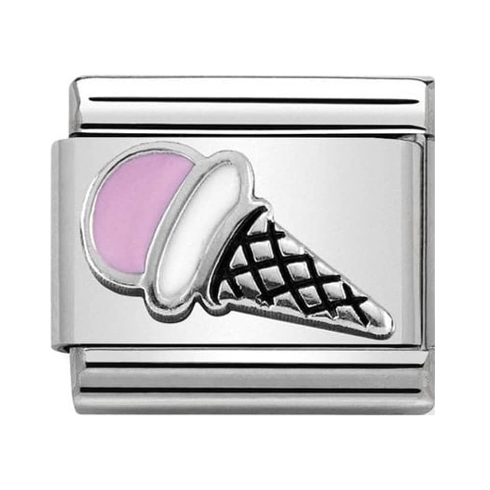 NOMINATION Enamel Pink Ice Cream Charm 330202-44