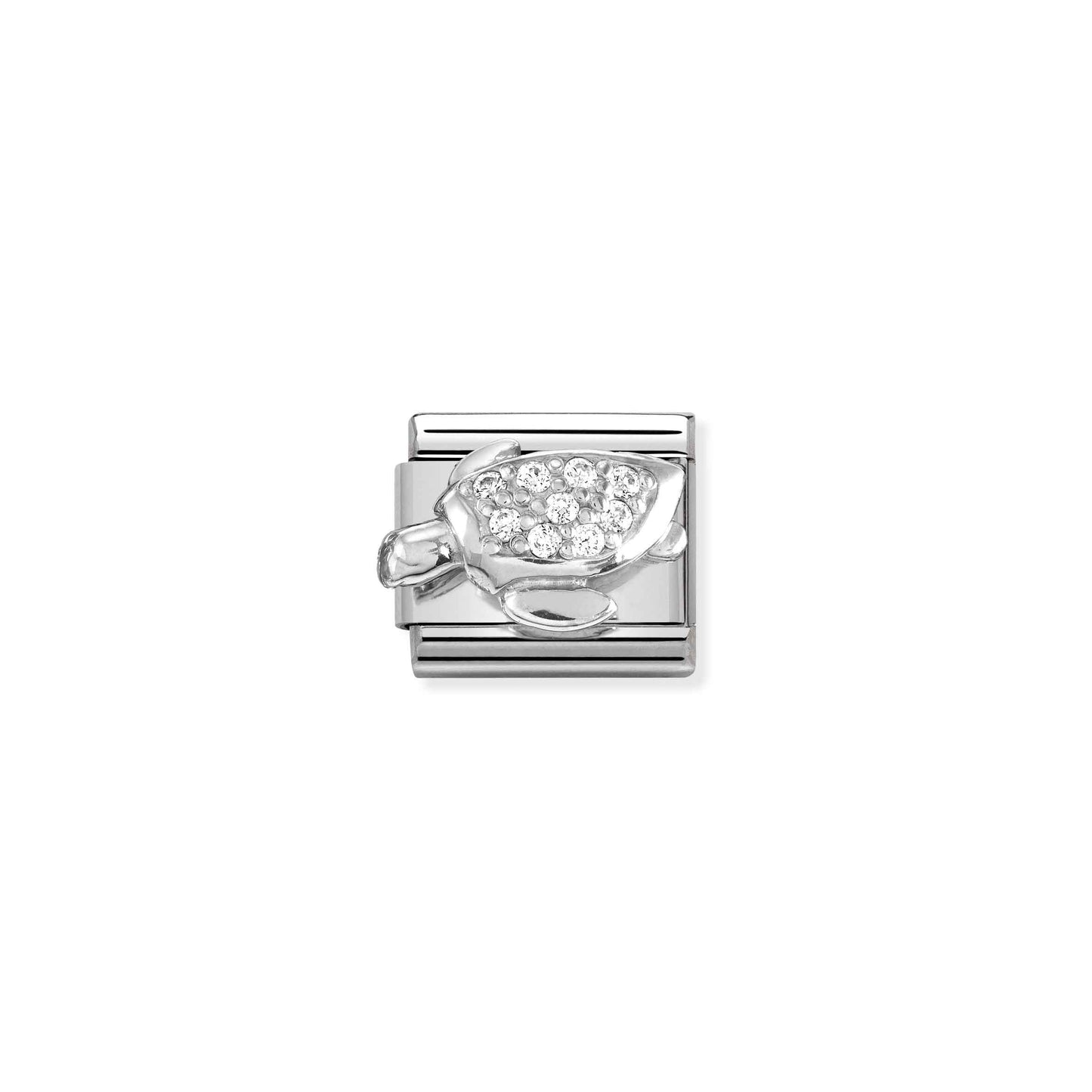 NOMINATION Silver CZ Sea Turtle 330304-46
