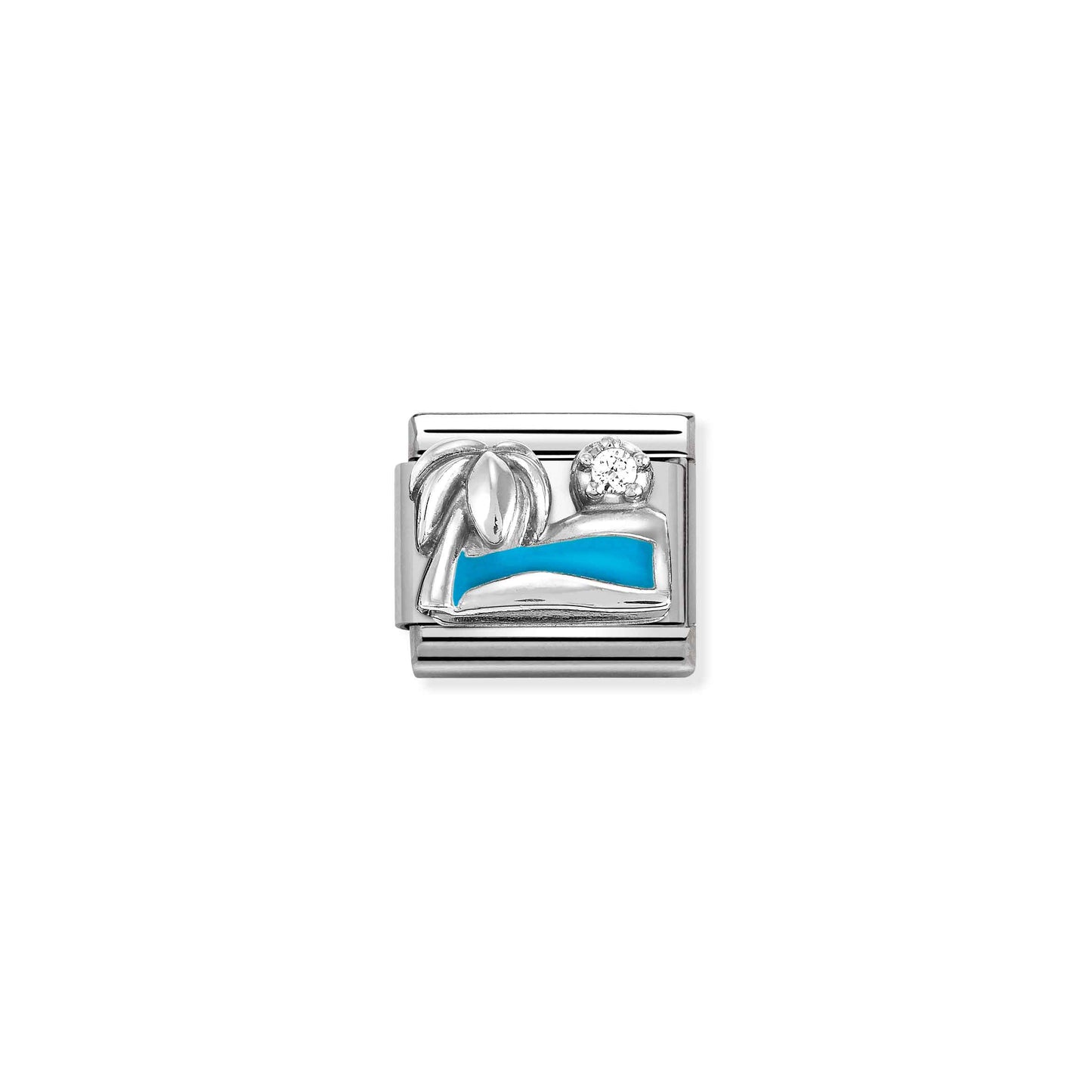 NOMINATION Silver Palm Tree with Sea 330305-19
