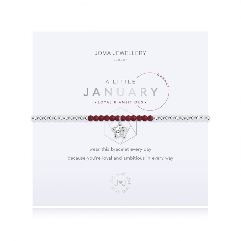 Joma Jewellery A Little Birthstone January Garnet 3460