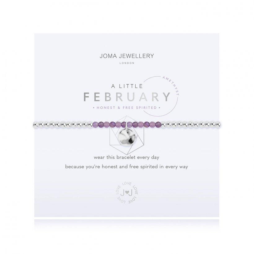 Joma Jewellery A Little Birthstone February Amethys 3461