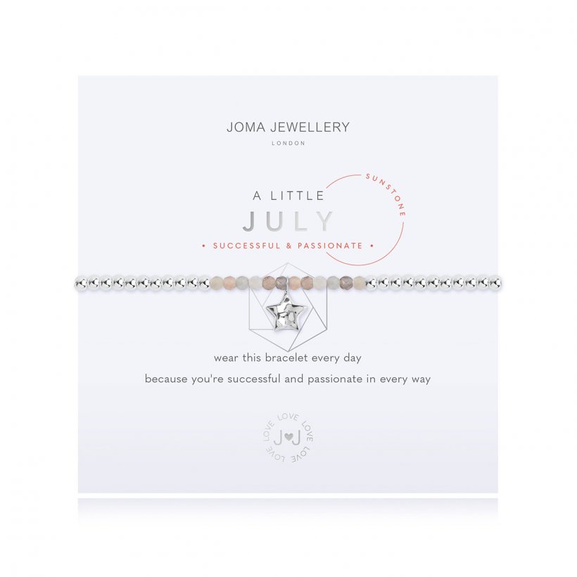 Joma Jewellery A Little Birthtstone July Sunstone 3466
