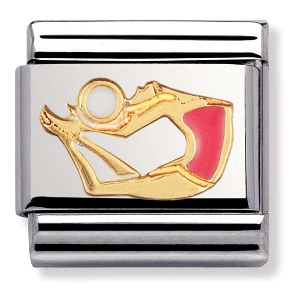 NOMINATION Composable Gold Pink Gymnast Link 030203-36
