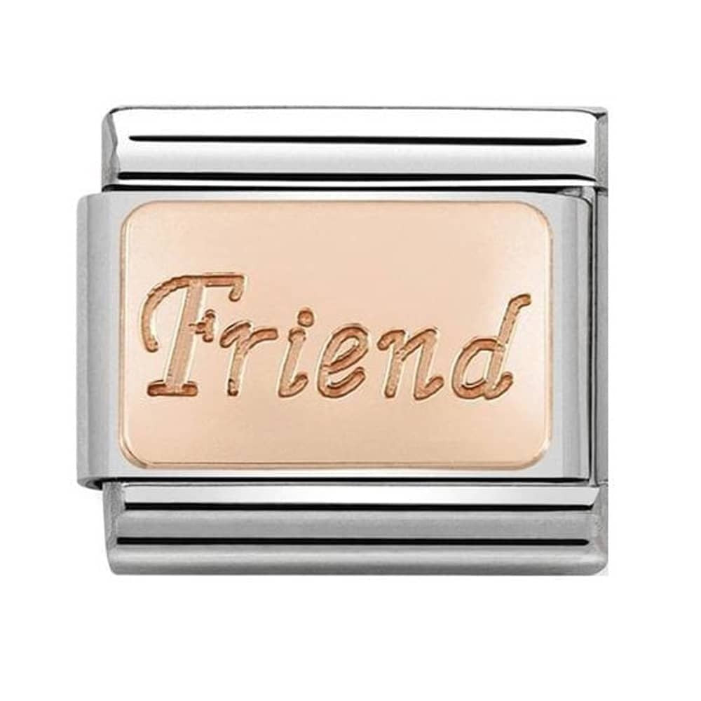 NOMINATION Rose Gold Friend Charm 430108-14
