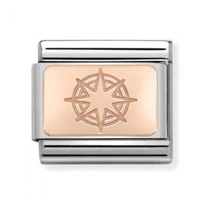NOMINATION Rose Gold Wind Rose Charm 430110-03