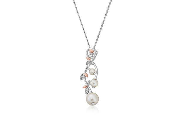 Clogau Silver Lily of the Valley Pearl Pendant 3SLYV0296