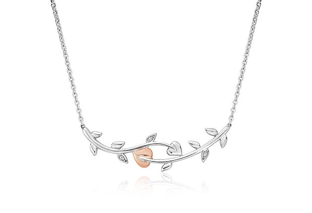 Clogau Vine of Life White Topaz Necklace 3STOL0237