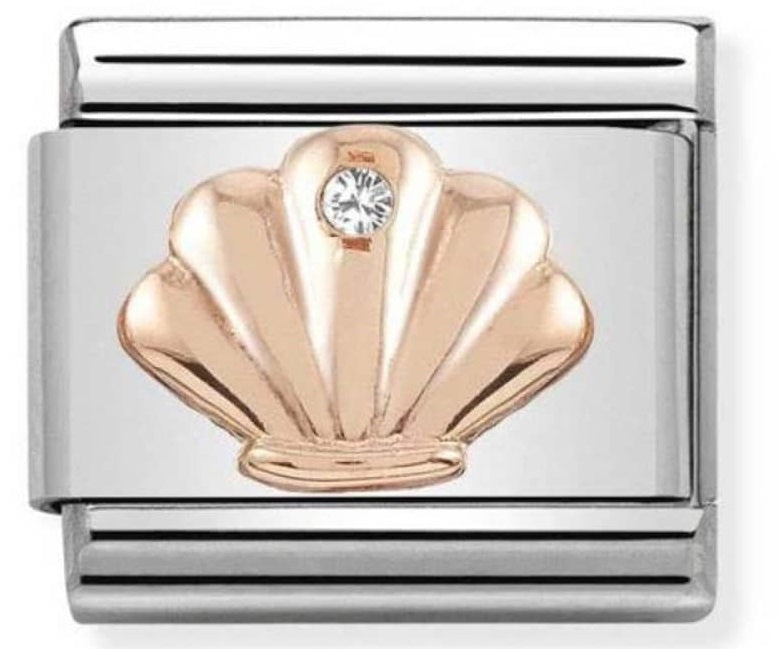 NOMINATION Rose Gold CZ Shell Charm 430305-26