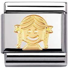 NOMINATION Gold Girl Charm 030110-03