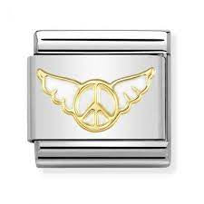 Nomination Charm Enamel Gold Inner Peace 030272-31
