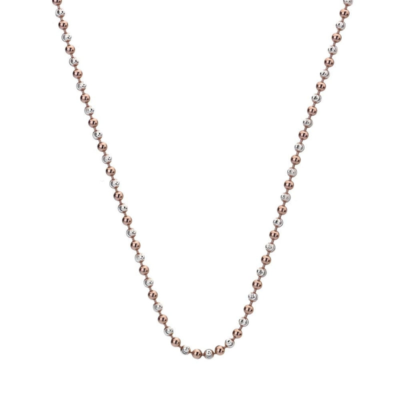Hot Diamonds 30" Silver and Rose Bead Chain CH020